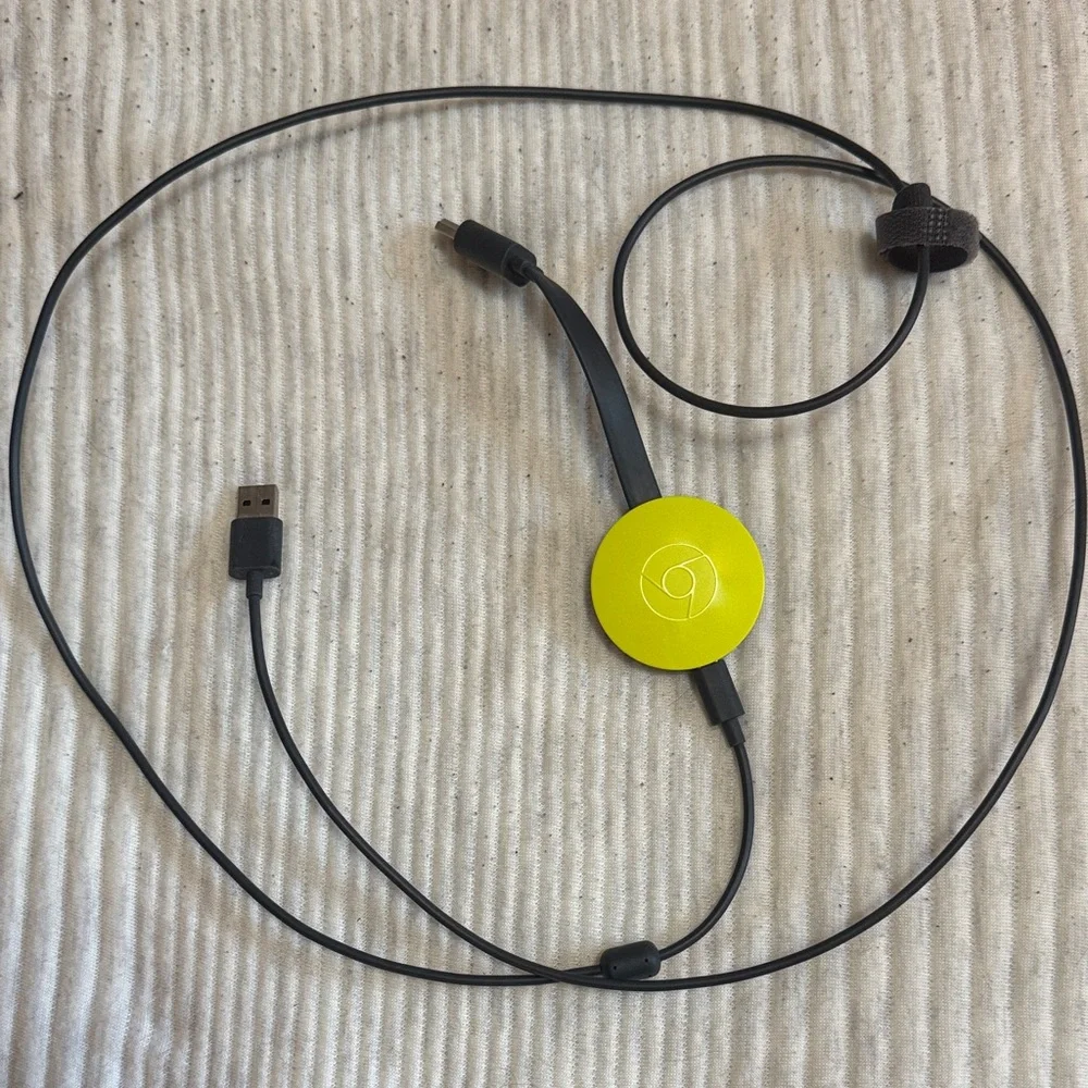Yellow Google Chrome Cast